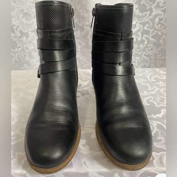 Pikolinos Zaragoza Mid Heel Ankle Boots With Buckles, Black Leather, Women’s 38 - Picture 6 of 16